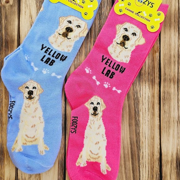 Unisex Canine Foozys Socks - Yellow Lab - Picture 2 of 2
